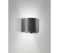 CODY APPLIQUE D ESTERNO DOPPIA EMISSIONE A LED 12W 3000K 1448LM GRIGIO SCURO IP54