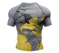 Cody Lundin Camicia da uomo a maniche corte con stampa tecnica 3D a compressione, sportiva, fantastica felpa sportiva, Stile 2, XL