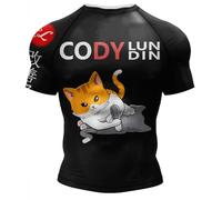 Cody Lundin Camicia da uomo a maniche corte con stampa tecnica 3D a compressione, sportiva, fantastica felpa sportiva, Stile 9, L