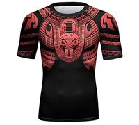 Cody Lundin Camicia da uomo a maniche corte con stampa tecnica 3D T-shirt sportiva a compressione Cool Dry Base-Layer Shirt girocollo Fantastica felpa sportiva, Jj, XL