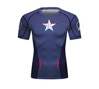 Cody Lundin Camicia da uomo a maniche corte con stampa tecnica 3D T-shirt sportiva a compressione Cool Dry Base-Layer Shirt girocollo Fantastica felpa sportiva, CC, L