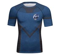 Cody Lundin Camicia da uomo a maniche corte con stampa tecnica 3D T-shirt sportiva a compressione Cool Dry Base-Layer Shirt girocollo Fantastica felpa sportiva, GG, M