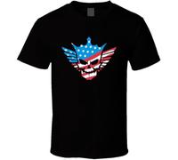 Cody Rhodes American Nightmare Skull Wrestling Fan T Shirt Black L