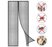 Coedou Zanzariera Magnetica per Porte, Zanzariera Magnetica Impedendo agli Insetti di Entrare (Nero, 70 x 210 cm)