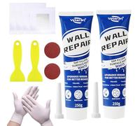 COEKI 2 Pezzi Stucco per Muro, 250 Grammo per Stucco per Muro Bianco Pronto, Stucco Pronto da Parete con Kit di Riparazione per Riparazioni Murali, Graffi, Graffiti