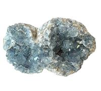 Coelestin Cristallo XXL | 5,85 kg I 23 x 15 x 10 cm I meravigliosi cristalli blu | ottima qualità | Pezzo masterpiece unico 1641 I Madagascar