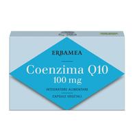 Erbamea Coenzima Q10 100mg Integratore Antiossidante, 24 Capsule Vegetali