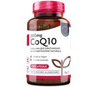 Coenzima Q10 200 mg Ubichinone Puro al 100% 120 Capsule Vegane di CoQ10 ad Alto