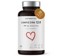 Coenzima Q10 200mg | 120 capsule vegane di Ubiquinone Puro 100% Coq 10 200mg per