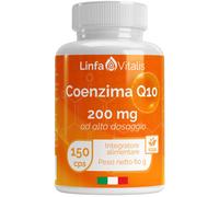 Coenzima Q10 Ubiquinone 200mg 150 Capsule Vegane Integratore CoQ10 Altamente