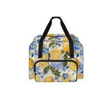 COEQINE Borsa per macchina da cucire con tasche e manici, organizer da viaggio per la maggior parte dei supporti, 50,8 cm, Giallo limone, Borsa da viaggio
