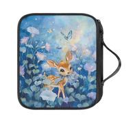 COEQINE Cervo Farfalla Ferri da Maglia Custodia per Donne Storage Crochet Kit per Principianti Adulti Portatile Cucito Filati Accessori Organizer Box per Viaggio