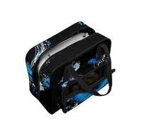 COEQINE Custodia leggera per macchina da cucire, con stampa, organizer multitasche, per viaggi, 50,8 x 25,4 x 33 cm, Motivo a farfalla blu., Borsa da viaggio