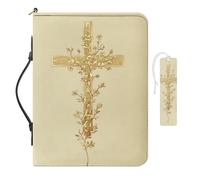 COEQINE Custodia per libri biblici in pelle per donne e ragazze con copertina per libri della Bibbia impermeabile, set da 2 confezioni da 2 porta libri per chiesa e studio, con tasche e maniglia con