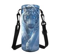 COEQINE Kawaii Capybara - Portabottiglie termico in neoprene con motivo a cartoni animati rosa, tracolla regolabile per uomini, donne, bambini, escursionismo, borsa a tracolla