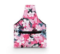 COEQINE Kit da cucito rosa taglia S portatile da viaggio kit da cucito custodia organizer boho motivo floreale custodia accessori da cucito custodia con tasca frontale con cerniera 28 x 6 x 35,5 cm