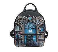 COEQINE Mini zaino da donna in pelle PU con tasca frontale con cerniera e manico superiore robusto, borsa impermeabile per tutti i giorni, regalo per lei