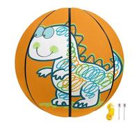 COEQINE Pallone da basket arancione con dinosauro stampato in 3D, taglia 5, per interni ed esterni, personalizzabile, regalo per luoghi di allenamento, parco, palestra, taglia 7