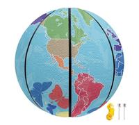 COEQINE Palloni da basket con stampa 3D con farfalle e palloni da basket, dimensioni ufficiali, con pompa e borsa per il trasporto, per regali, misura 17,8 cm