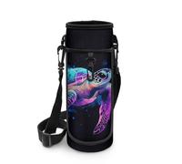 COEQINE Portabottiglie isolato per bambini, borsa portabottiglie con cinghia, per ragazze, custodia per chiavi, in acciaio inox, Tartaruga marina