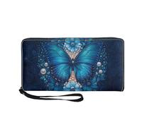 COEQINE Portafoglio etico con tartaruga marina con supporto per telefono da donna in pelle morbida borsa da donna in pelle per Chang portamonete con cerniera tasca porta biglietti da visita