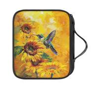 COEQINE Set di uncinetti a farfalla blu, per principianti, custodia vuota con manici, borsa da viaggio per il trasporto a casa per gli amanti del fai da te