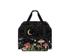 COEQINE Thoughtful Gifts - Borsa da viaggio grande, per principianti, per macchina da cucire, 20 x 10 x 13 cm, Fungo del cielo notturno, Borsa da viaggio