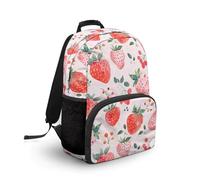 COEQINE Zaino a forma di fragola per adolescenti, rosa, per bambini e bambine, 4-6 anni, per scuola materna, leggero, 44 cm, per bambini, casa, camera da letto, decorazione per feste di compleanno