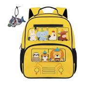 COEQINE Zaino per asilo ragazzi 4-6 con spallacci regolabili Bookbag per scuola materna, 34,2 cm, Yorkie Dog Paw Stampato Floreale