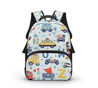 COEQINE Zaino per bambini da 3 a 5 anni con tasca frontale con cerniera per bambini borsa per libri Mochilas Para Niñ, Berlina Cartoon, 40cm fit 3-6 Year