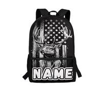 COEQINE Zaino scolastico nero per ragazzi 7-8-12 borsa per la scuola per bambini di prima elementare, 43 x 28 x 12 cm, Cavallo nero su marrone
