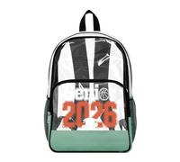 COEQINE Zaino trasparente da 17 pollici per ragazzi 8-12 anni borsa per libri scolastici resistente per bambini vedere attraverso lo zaino per eventi allo stadio, Pallacanestro Seni 2026