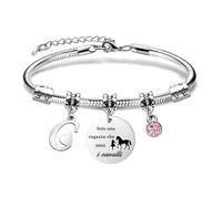 COEROW 26 Lettere Iniziali Braccialetti Di Cavallo Solo Una Ragazza Che Ama i Cavallo Braccialetto Di Cavallo Per Le Donne Ragazze (C)