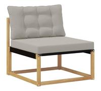 Coespram Divano centrale per esterni con cuscino, bianco, 79 x 83 x 73 cm | Espandi il tuo salotto da giardino in modo flessibile su balconi e terrazze con cuscini resistenti alle intemperie e robusto