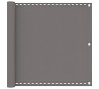 Coespram Frangivista per balcone, 75 x 400 cm, grigio chiaro, in | Frangivista traspirante per terrazza e giardino, in tessuto HDPE, con corda in PE da 12 m per un montaggio flessibile
