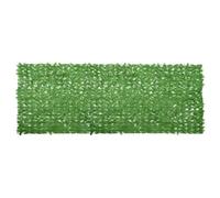 Coespram Frangivista per balcone, con foglie verdi, 400 x 150 cm, siepe artificiale in polietilene e tessuto, recinzione decorativa per balcone, terrazza e giardino