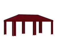 Coespram Gazebo da giardino, 6 x 3 m, colore bordeaux | Generoso distributore di ombra per terrazza e giardino con circolazione dell'aria ottimizzata e robusto telaio in acciaio.
