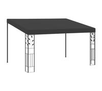 Coespram Gazebo da parete 4 x 3 x 2,5 m, antracite | Espandi il tuo esterno in terrazzo: robusto telaio in acciaio con rivestimento in poliestere per ore all'ombra.