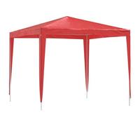 Coespram Gazebo pieghevole da giardino, 250 x 250 x 240 cm, colore: rosso | Tenda pieghevole stabile con protezione UV per feste, matrimoni ed eventi in giardino, parco o terrazza.