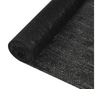 Coespram Recinzione nera, 1,8 x 10 m, rete frangivista in HDPE da 195 g/m², per giardino, balcone e terrazza, permeabile al vento, rete ombreggiante, antracite nero