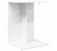 Coespram Tavolino bianco, 45 x 40 x 62,5 cm, in legno | Tavolo versatile per camera da letto e soggiorno. L'elegante retro consente un posizionamento libero nella stanza.