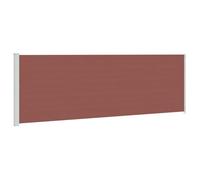Coespram Tenda da sole laterale estensibile, 200 x 600 cm, protezione da sguardi indiscreti e dal vento, per terrazze, balconi e giardini, robusta tenda laterale con robusta cassetta in acciaio