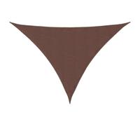 Coespram Tenda parasole triangolare, 3 x 3 x 4,24 m, marrone, tessuto Oxford resistente come ombra e protezione dagli sguardi indiscreti, robusta tettoia per terrazze, balconi e giardino