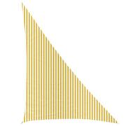 Coespram Tenda parasole triangolare, 4 x 5 x 6,8 m, in HDPE, permeabile al vento, ombreggiante, per giardino, terrazza e balcone, robusta, con corde di fissaggio incluse