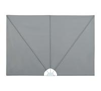 Coespram Ventaglio pieghevole per balcone, 240 x 160 cm, colore grigio | La frangivista pieghevole per terrazza protegge il balcone e il giardino dal vento e dagli sguardi indiscreti grazie al