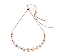 Coeur De Lion GeoCUBE® Swarovski® Aventurin Peach 5074/10-0235 - Collana in oro rosa