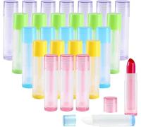 COEWUR 50 Pezzi Tubi di Rossetto Vuoti 5.5ML Contenitori Vuoti Stick Burrocacao Vuoti 5 Colori Lip Gloss Riutilizzabile Tubo Vuoto Per Le Labbra per DIY Contenitore Rossetto Balsamo