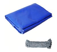COEWUR Telone 3 x 4 m Telo Blu Impermeabile con Occhielli 420 g/m² Anti UV Telone Copertura Include 10 Metri di Corda per Piscina Trampolino Gazebo Mobili da Giardino