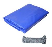 COEWUR Telone Impermeabile per Esterno 3x5m PVC 420 g/m² Blu Telone Impermeabile con Occhielli e 10m Corda Telo per Auto Piscina Gazebo Mobili da Giardino Copertura Invernale