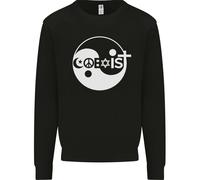 Coexist World Peace Love Religion Hippy Anti Guerra Uomo Sweatshirt Jumper